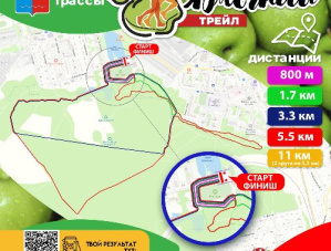 Множество дистанций, лотерея и яблоки: «фруктовый» забег в лобненском лесопарке