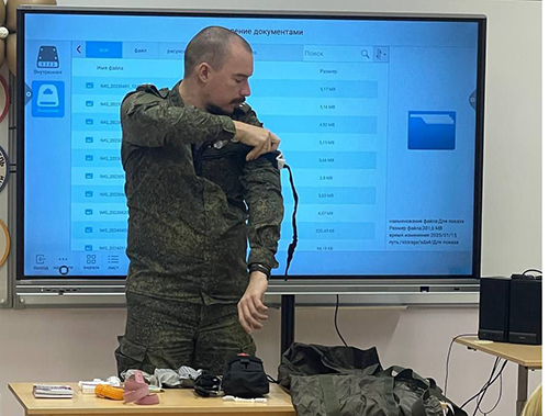 Ветеран СВО провел урок мужества в лобненской школе №10