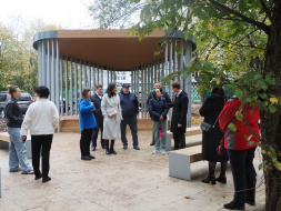 Краснополянские активисты приняли участие в приемке сквера