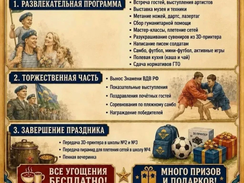 «День Десантника»: жителей Лобни приглашают на спортивно-патриотический фестиваль 